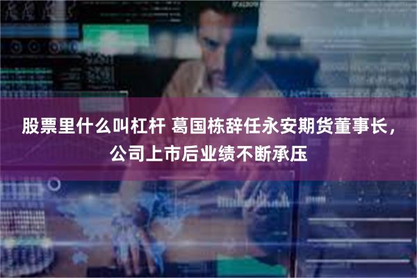 股票里什么叫杠杆 葛国栋辞任永安期货董事长，公司上市后业绩不断承压