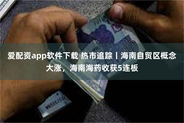 爱配资app软件下载 热市追踪丨海南自贸区概念大涨，海南海药收获5连板