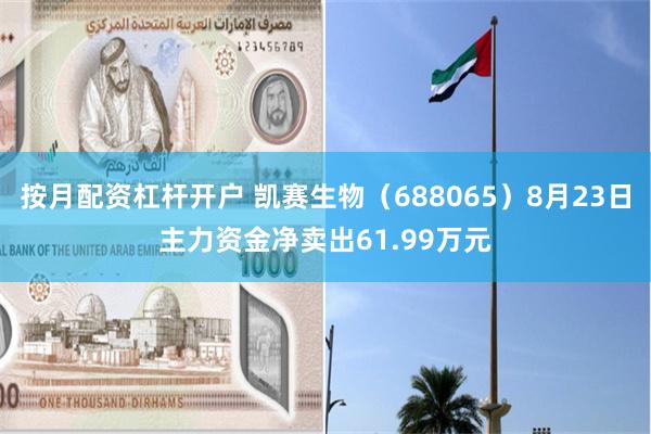 按月配资杠杆开户 凯赛生物（688065）8月23日主力资金净卖出61.99万元