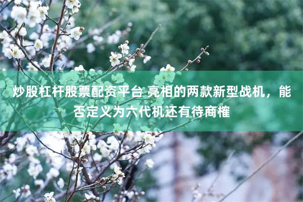 炒股杠杆股票配资平台 亮相的两款新型战机，能否定义为六代机还有待商榷