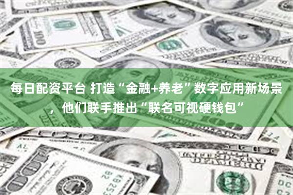 每日配资平台 打造“金融+养老”数字应用新场景，他们联手推出“联名可视硬钱包”