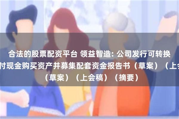 合法的股票配资平台 领益智造: 公司发行可转换公司债券及支付现金购买资产并募集配套资金报告书(草案)(上会稿)(摘要)