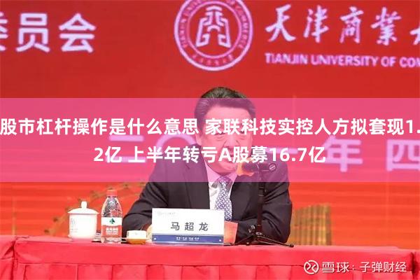 股市杠杆操作是什么意思 家联科技实控人方拟套现1.2亿 上半年转亏A股募16.7亿